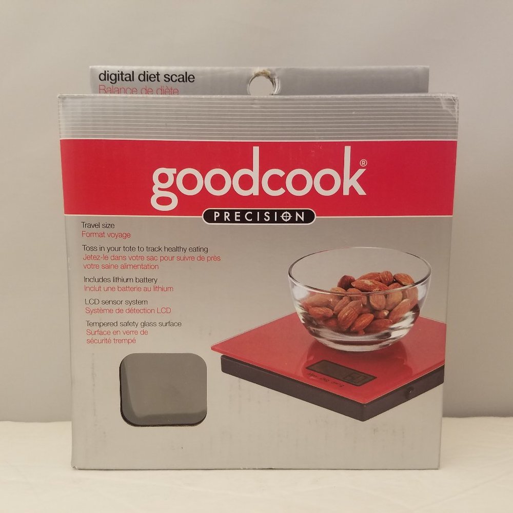 Digital Diet Scale by Goodcook Precision Travel Size BLACK